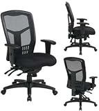 IMAGE OF ProGrid® High Back Chair with 2-Way Adjustable Arms, Multi-Function Control with Seat Slider