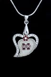 Heart Pendant Charm Medal with 18 Sterling Silver Chain Mississippi State University MSU Bulldogs