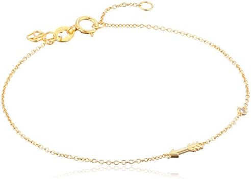Shy by Sydney Evan Arrow with Diamond Bezel Yellow Bracelet (1/10cttw, H-I Color, SI1-SI2 Clarity)
