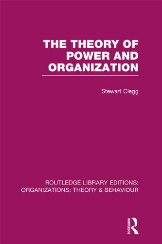 The Theory of Power and Organization (RLE: Organizations) (Routledge Library Editions: Organizations)