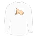 Long Sleeve T-shirt with burmese, cat, haired, short, pet, animal