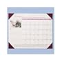 2008 Floral Scenes Monthly Desk Pad Calendar, 17" x 11" (VIO89011)