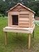 20 Inch Cedar Cat House with Platform : Size SMALL CEDAR WITH PLATFORM - INSULATED