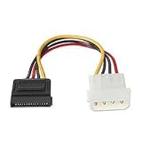 Serial Ata Power Cable, 15 Pin To 4 Pin, 6in