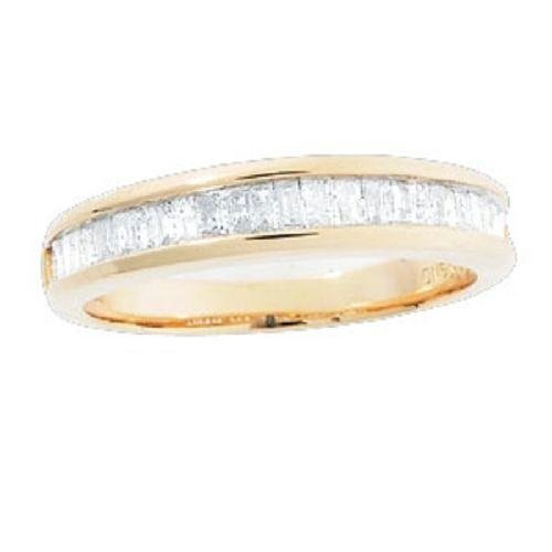 0.50ct Genuine Baguette Diamond Wedding Band