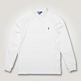 ポロラルフローレン 正規品 メンズ長袖ラガーシャツ Classic-Fit Rugby ホワイト L 並行輸入品