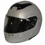 Full Face Silver Modular Motorcycle Helmet