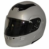fuld Face Silver Modular Motorcykel Helmet