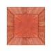 Search : Bamboo Textures 8 in. Square Melamine Plastic Salad Plates - Terra Cotta