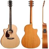 LV03E Mahogany Standard Left Handed Acoustic Electric Guitar