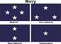 Officers Flags - Navy