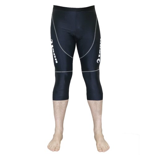 Tenn Mens 3/4 Length Cycling Leggings with Moulded Pad - Black L