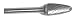 Champion USF5 Contractor Series Bright Finish Burs Solid Carbide Tree Shape Radius End 1/2 Cutter Diameter