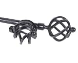 Review Restorers Affiliate  / Black Curtain Rod/Basket Finials