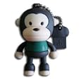 4GB Baby Monkey USB 2.0 High Speed Silicon Flash Memory Drive Disk Stick Pen Support Windows and MacOS Great Gift (4GB BLACK)'
