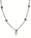 Sterling Silver Swirl Stations Necklace w/ Peridot by Zina, 17