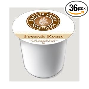 Barista Prima Coffeehouse "French" Darkest Roast Keurig K Cups 36 per box