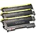 Compatible Brother TN-350 Black Toner 3-Pack