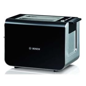 Bosch Styline Collection Toaster Tat8613gb, Auto Head Quartz Control For Perfect Results. Black And Stainless Steel