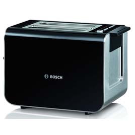 Bosch Styline Collection Toaster Tat8613gb, Auto Head Quartz Control For Perfect Results. Black And Stainless Steel