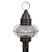 Onion-BBZ - 1 Light Nautical Outdoor Lighting Post Lamp Fixture - Burnished Bronze - B2499