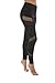 Hollywood Star Fashion Women's Workout Leggings Pants Fish net Mesh Side Active Wear