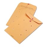 Quality Park 63564 Quality Park String-Tie Interoffice Envelopes, 1-Side Print,10x15,Kraft,100/Ctn