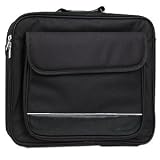 17-Inch Padded Nylon Notebook Carry Bag (Black)