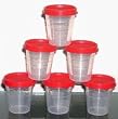 Tupperware 6 Pc Midgets Set with Redish Seals