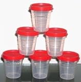Tupperware 6 Pc Midgets Set with Redish Seals