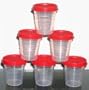 Tupperware 6 Pc Midgets Set with Redish Seals