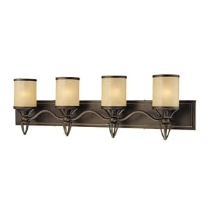 Longitude Vanity Light in Painted Bronze