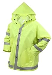 Safety Green Reflective Rain Jacket