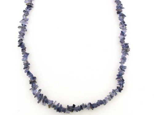 Iolite Splinter Beaded Necklace