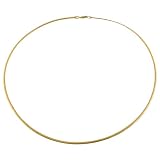 14 Karat Yellow Gold 2-mm Omega Necklace (18 Inch)