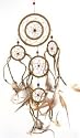 5 Disc Leather String Beaded Dreamcatcher