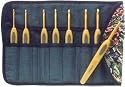 Clover Takumi Tapestry Soft Touch Crochet Hooks Gift Set, 8 Sizes Per Set