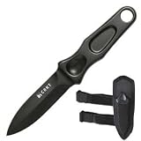 Columbia River A.G. Russell Sting, Black Handle & Blade, Plain,Zytel Sheath