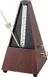 Wittner Simulated Wood Metronome with Clear Cover and Bell - Mahogany Finish