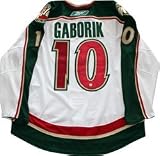 Marian Gaborik Autographed/Hand Signed Minnesota Wild Authentic Pro Hockey Jersey