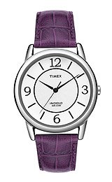 Timex Women's T2N6909J Color Straps Classic Analog Dark Purple Strap Watch