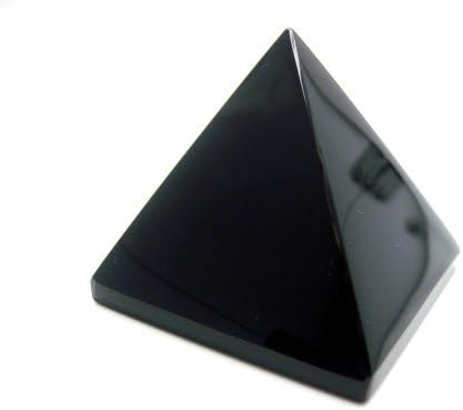 Jet Carved Pyramid Black Metaphysical