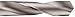 Chicago Latrobe 150C High-Speed Steel Jobber Length Drill Bit, Slow Spiral, Uncoated (Bright), Round Shank, 118 Degree Conventional Point, Wire Size #8 (Pack of 12)