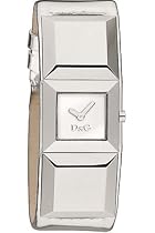 Dolce Gabbana - DW0272 - Montre Femme - Quartz Analogique - Bracelet en Cuir et Pierre Argent