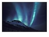 Aurora Borealis Above the Brooks Range, Gates of the Arctic National Park, Alaska, USA Art Photographic Poster Print by Hugh Rose, 16x12