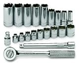 S K Hand Tools (SKT4521) 21 Piece 3/8in. Dr. SAE 6 Point Complete Socket Set