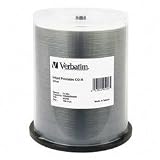 Verbatim - 100 x CD-R - 700 MB ( 80min ) 52x - silver - ink jet printable surface - spindle - storage media