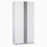 79in. Storage Cabinet In White And Gray Furniture By Ameriwood Furniture