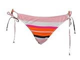 Quiksilver Raisins Pink Striped Tunnel Tie Swimsuit Bottoms S