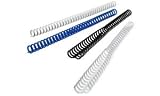 Ibico Ibiclick Binding Comb Ring Coils 95 Sheets 12mm Black Ref 388064E [Pack 50]